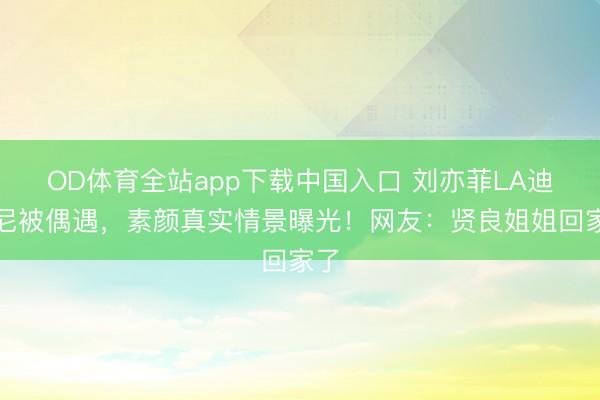 OD体育全站app下载中国入口 刘亦菲LA迪士尼被偶遇，素颜真实情景曝光！网友：贤良姐姐回家了