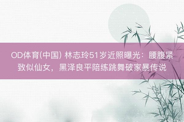 OD体育(中国) 林志玲51岁近照曝光：腰腹紧致似仙女，黑泽良平陪练跳舞破家暴传说