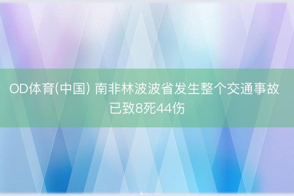 OD体育(中国) 南非林波波省发生整个交通事故 已致8死44伤