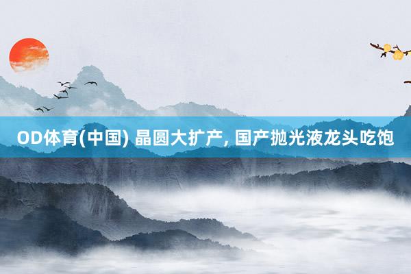 OD体育(中国) 晶圆大扩产， 国产抛光液龙头吃饱